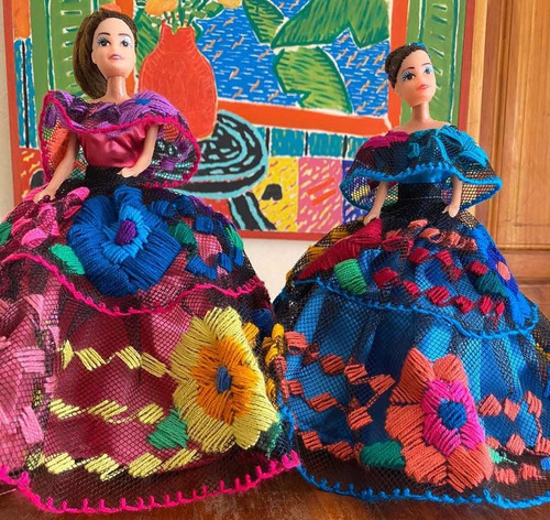 10 Trajes Típicos Mexicanos De Chiapaneca Para Muñeca Barbie