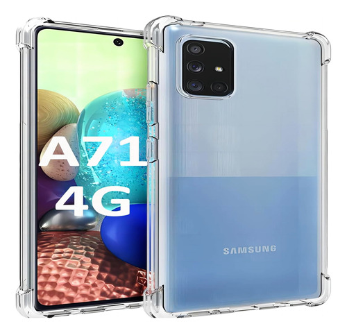 Forro Bryp Samsung A71 4g Antigolpe Silicone Transparente