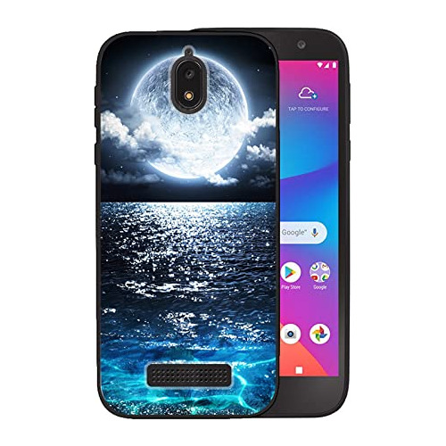 Funda Para Blu View 2 Sea Moon Silicon Suave-02