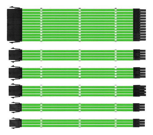 Cables Enfundados, Kit De Cables De Extensión Psu Para Fuent