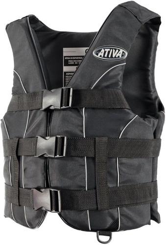 Colete Salva Vidas Esportivo Ativa 55 Homologado Jet G Preto