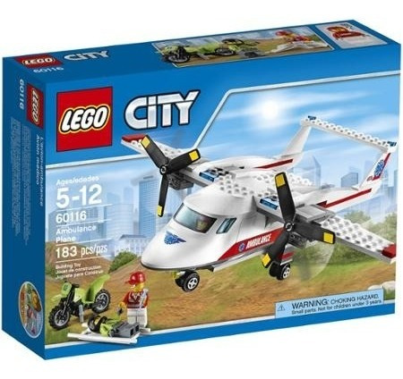 Lego City Avión De Ambulancia Vehículos Grandes 60116