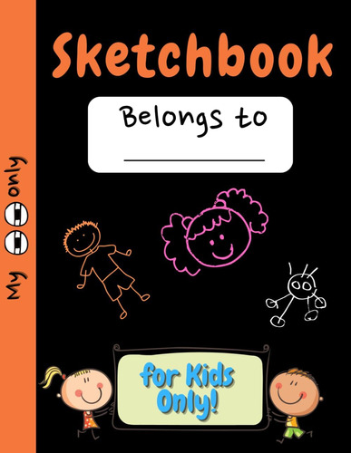 Libro: Sketch Book For Kids: 100 Pages 8.5 X 11 Inches | Lar