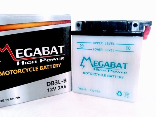 Batería De Moto Db3 Lb 12v 3ah Positivo Dcha Megabat