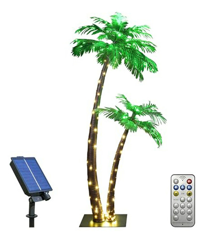 Lightshare Preciosa Palmera Solar Iluminada Artificial, Deco