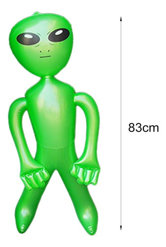 Adereços Alienígenas Infláveis, Desenhos Animados Verde S