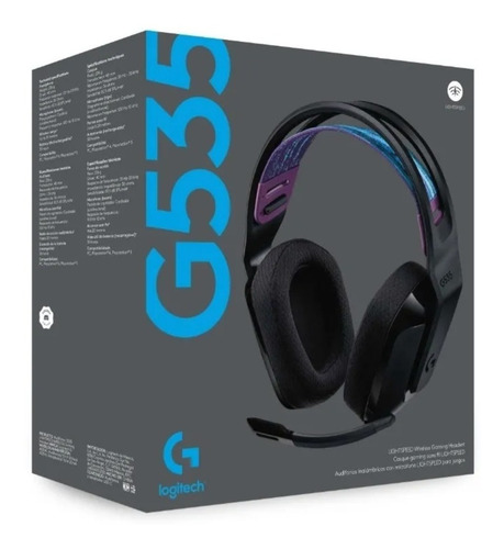 Imagen 5 de 8 de Audifono Gamer Wireless Logitech G535 Black Pc/ps4/ps5