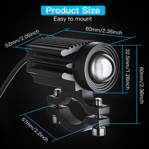 Faro Led Gsx250r R15 R6 Con Luz Blanca, Amarilla