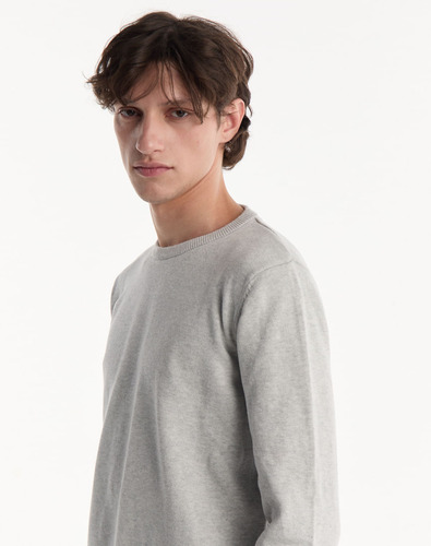 Sweater Gris Claro Equus Calvino Hombre Otoño Invierno