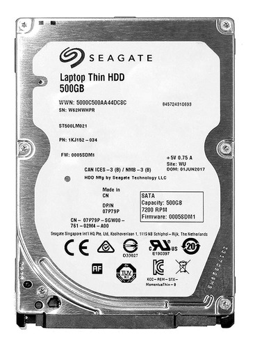 Disco Duro 500gb Seagate Hdd Sata St500lm021 ( Open Box )