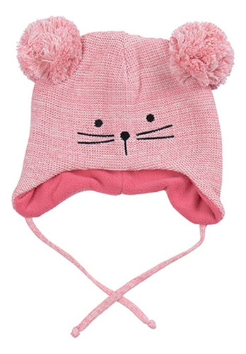 Gorro Bebe Tejido Con Forro Polar