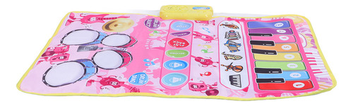 Alfombrilla Musical Pink Baby 2 En 1 Para Piano Y Batería, 1