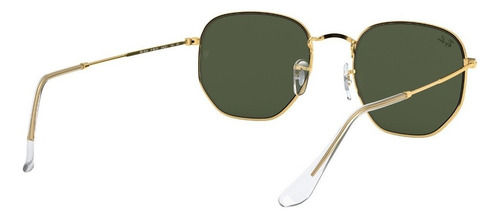 Lentes De Sol Ray-ban I-shape Hexagonal Rb3548 Dorado Green Polished Gold Polished Gold
