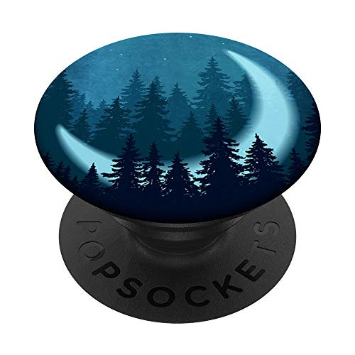 Moon Night Pop Mount Socket Mountain, Obra De Arte Tree Wood