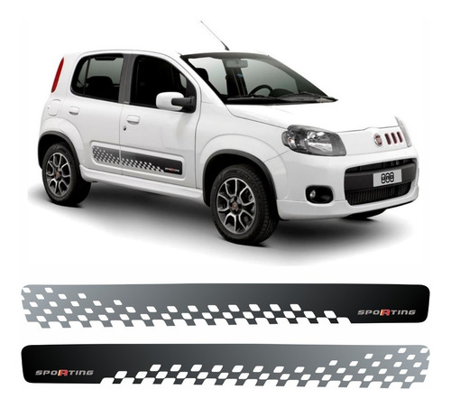 Adesivo Fiat Uno Sporting 2014 Faixa Lateral Carro Tuning