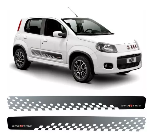 Adesivo Fiat Uno Sporting 2013 Faixa Lateral Carro Uns2013