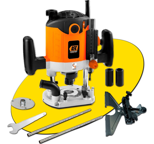 Fresadora Tupi Router Lusqtoff 1400w Madera Mano Carpinteria