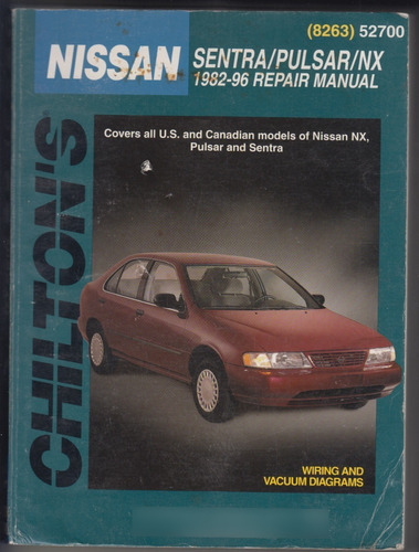 Nissan Sentra Pulsar Nx 1982-96 Libro Reparacion Ingles