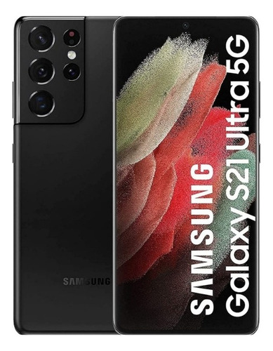 Samsung Galaxy S21 Ultra 128 Gb Black 12 Gb Ram Liberado (Reacondicionado)