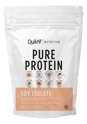 Proteína Aislada De Soja - Soy Isolate - Pure Protein 500g Sabor Sin Sabor