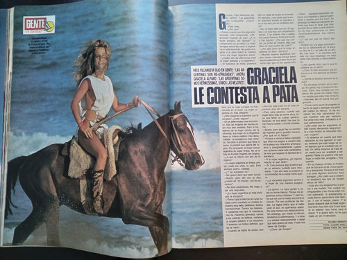 Gente 1231 Sabatini Stewart Scioli Menem Hudson 1989 23/2 E