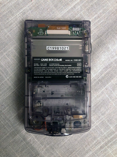 Nintendo Game Boy Color C/ Tela Ips 2.6 Polegadas Clear Purple