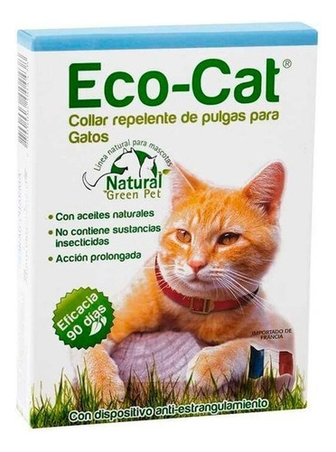 Collar Eco Cat Antipulgas Para Gatos Pethome