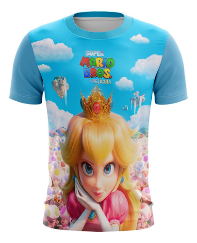 Playera Sublimada Princesa Peach Super Mario Extras