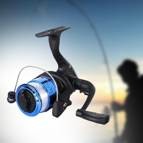 4 Carretes De Pesca Con Línea Carrete De Mano Izquierda De