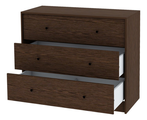 Comoda Cajonera Doble Calidad Funcional Espaciosa Roble Deco Roble