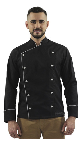 Dolmã Unissex Uniforme Chef Manga Longa Cozinha