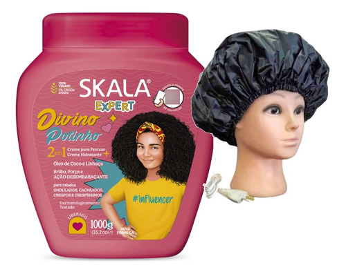 Divino Potinho Kids Skala Mascara Vegana 1kg+gorro Eléctrico