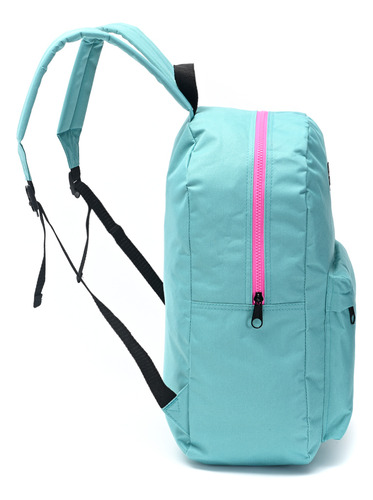 Mochila Goodpak 37536 Full Color Turquesa Diseño De La Tela Lisa