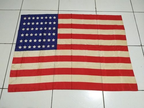Antiga Bandeira Americana Segunda Guerra 48 Estrelas Ww2 (Usado)