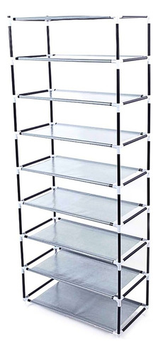 Zapatera Armable Aluminio Tela Plástica 8 Niveles Colores