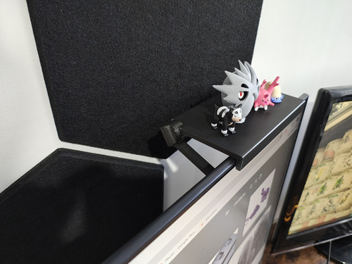 Repisa Para Monitor Flotante (para Accesorios, Modem, Juego) Negro