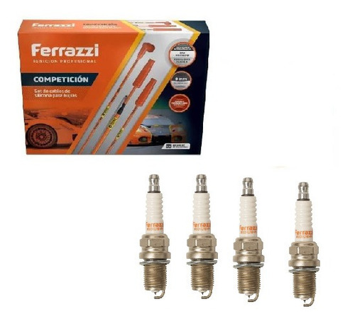 Kit Cables De Competicion 03-239 + Bujías Iridium Ferrazzi 