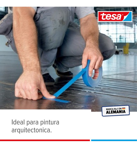 Pack X10und Cinta Enmascarar Protección Uv 14d 50mx25mm Azul