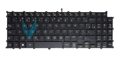 Teclado Para LG Gram 15z980-e Preto Abnt Br Com Ç