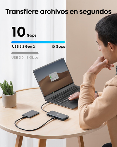 Anker Adaptador Usb C Hub 8 En 1 Hdmi 10gbps A Mac Windows
