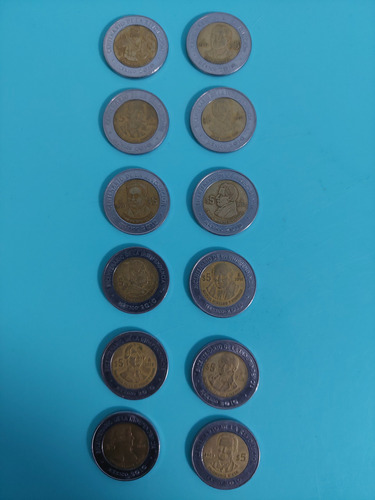 Colección D 12 Monedas Conmemorativas Bicentenario D La Inde