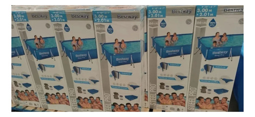 Alberca Rectangular Bestway Bomba Filtro Cubierta 3m X 2.1m1