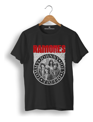 Remera: Ramones Nombres Memoestampados