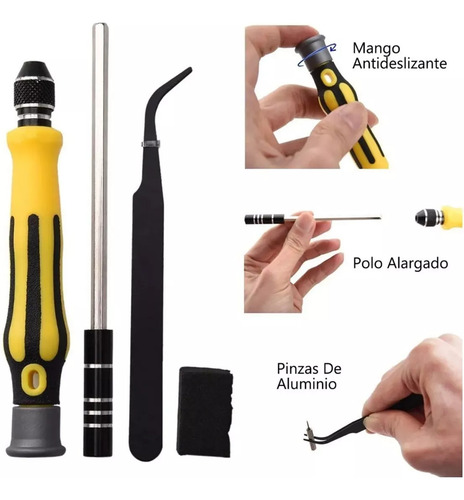 Kit De Desarmador Precision 46 En 1 Para Celular, Laptop, Cá