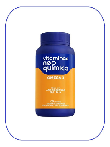 Kit 4x Vitamina Ômega 3 Epa Dha 60 Cápsulas - Neo Química
