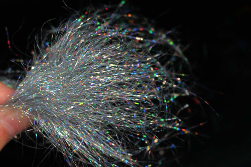 Fibra Hielo Holografica 3.9 in Largo Material Para