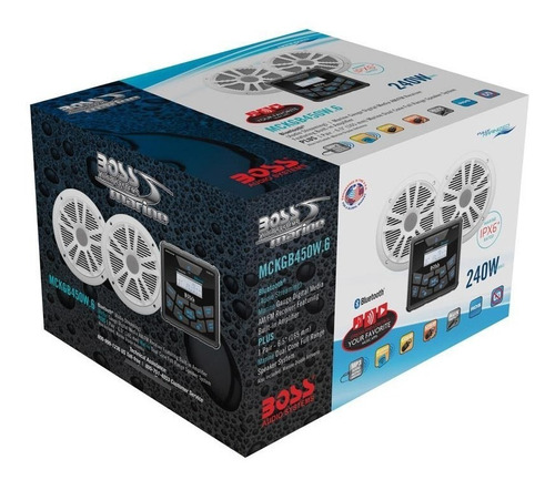Imagen 4 de 4 de Combo Boss Stereo Con Parlantes Marino Mckgb450w.6
