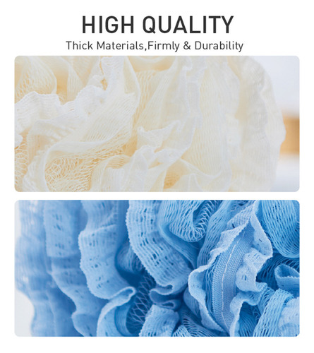 Set Soft Shower Loofah: Lujosos Accesorios De Baño