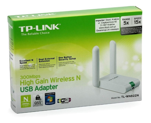 Adaptador Usb Wireless 300mbps Tl-wn822n Tp Link