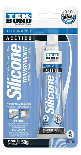 Adesivo De Silicone Multiuso Acético Incolor